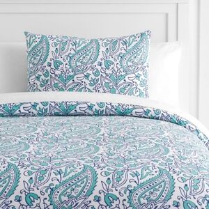 Pottery Barn Teen Tea Paisley Full/Queen 90" x 88" duvet cover